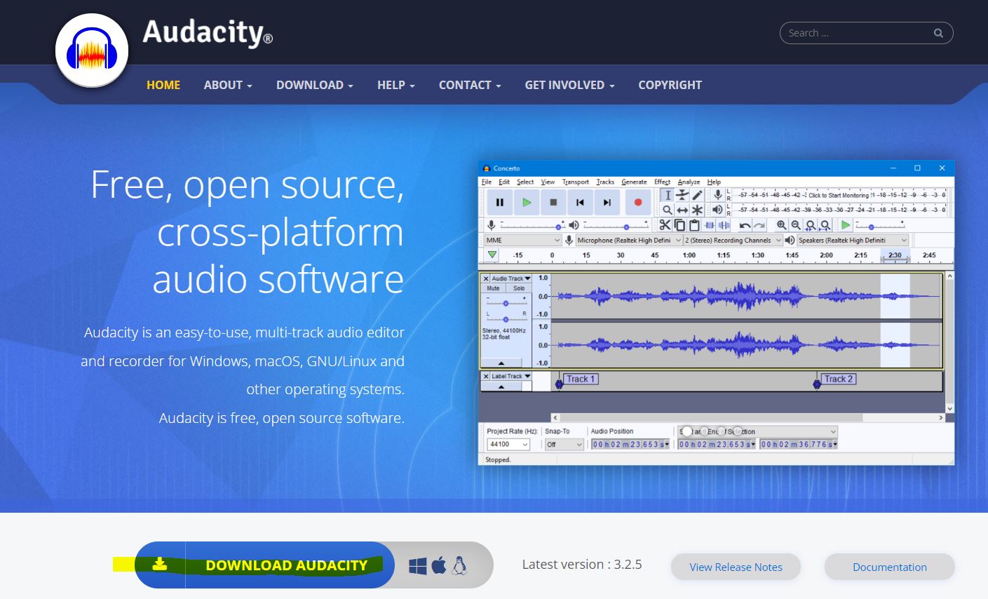 「【Audacity】無料音声編集ツールが優秀すぎる！インストール方法について」のアイキャッチ画像